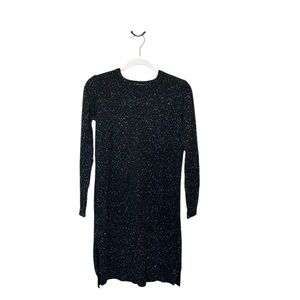 Seint Black and White Speckled Dress